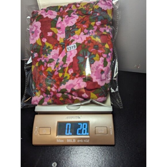 NATURAL LIFE Tunic Top Womens L/XL Multi Floral Print V-Neck Bohemian Peasant - Picture 14 of 14